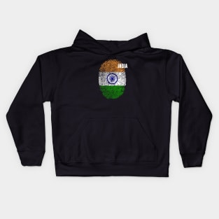 India Flag Fingerprint My Story DNA Indian Kids Hoodie